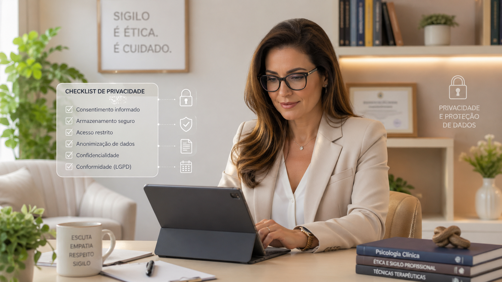 LGPD para psic&oacute;logos: cuidados pr&aacute;ticos ao usar ferramentas digitais